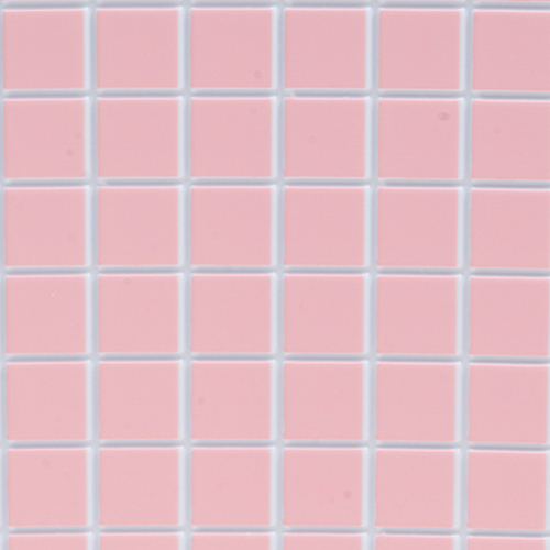 Dollhouse Miniature Tile: 1/4 Square, 12X16, Pink